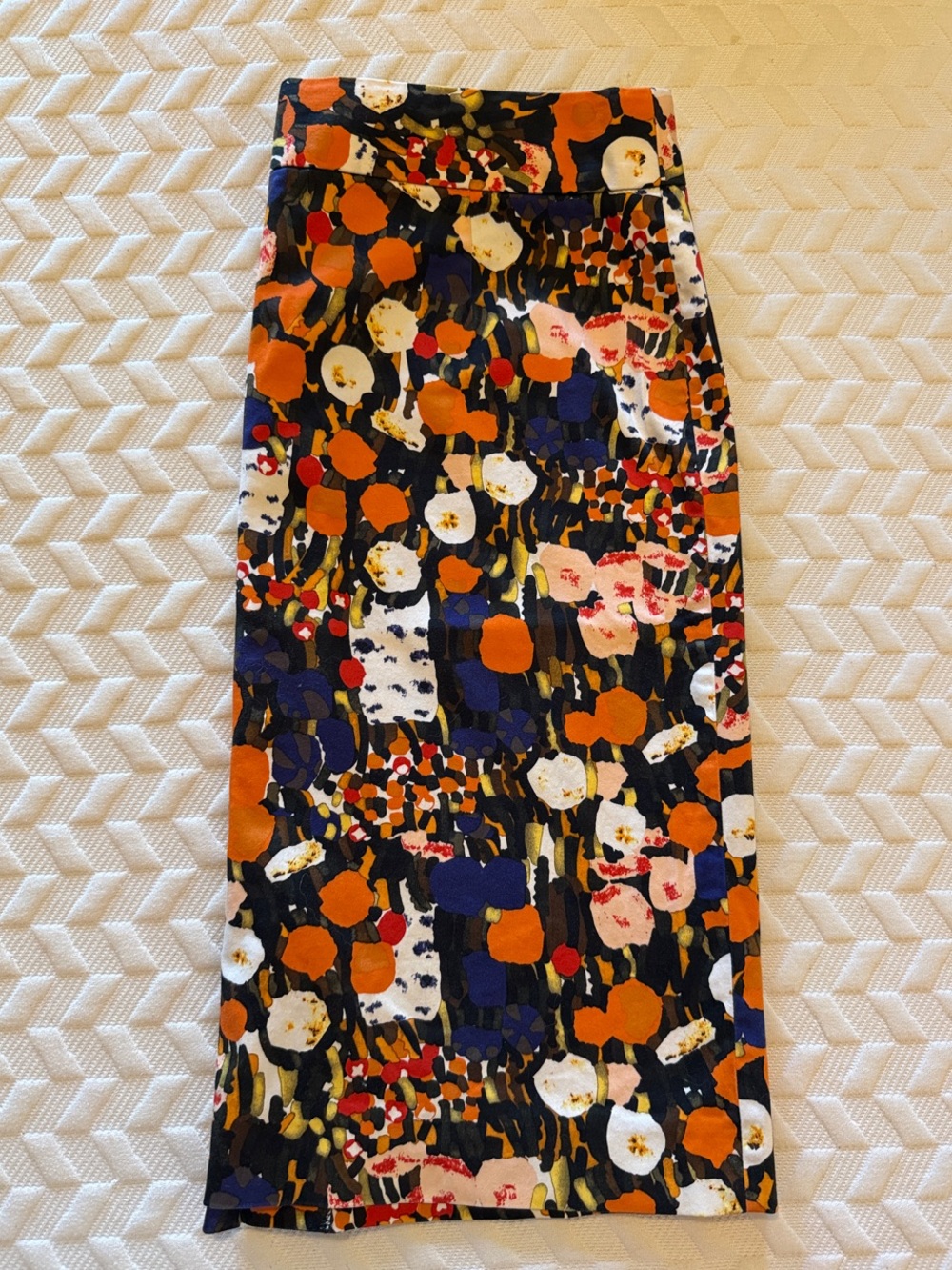 J. Crew Multicolor Abstract Print Pencil Skirt